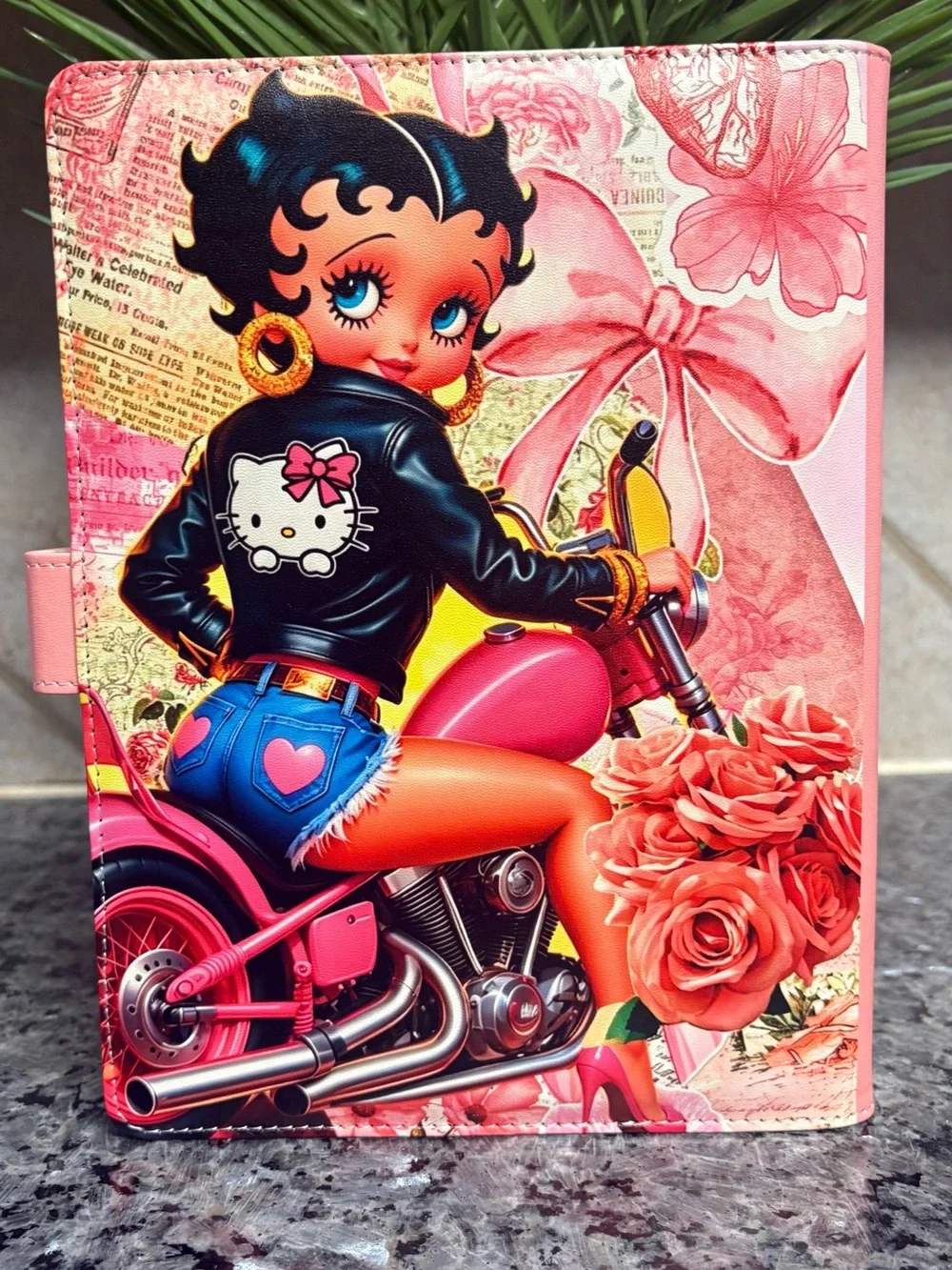 Betty Boop Custom  A5 Binder with 50 lined paper included